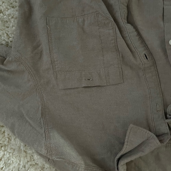 Beige button down - Picture 3 of 3